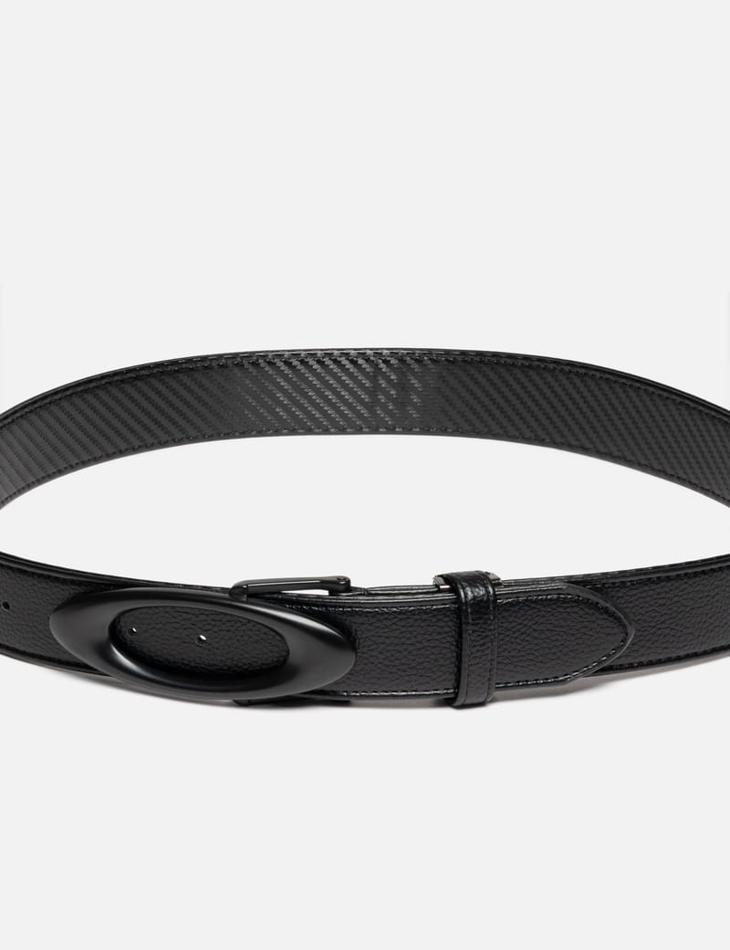Oakley Oakley Ellipse Belt - Black woven belt with metal ellipse
