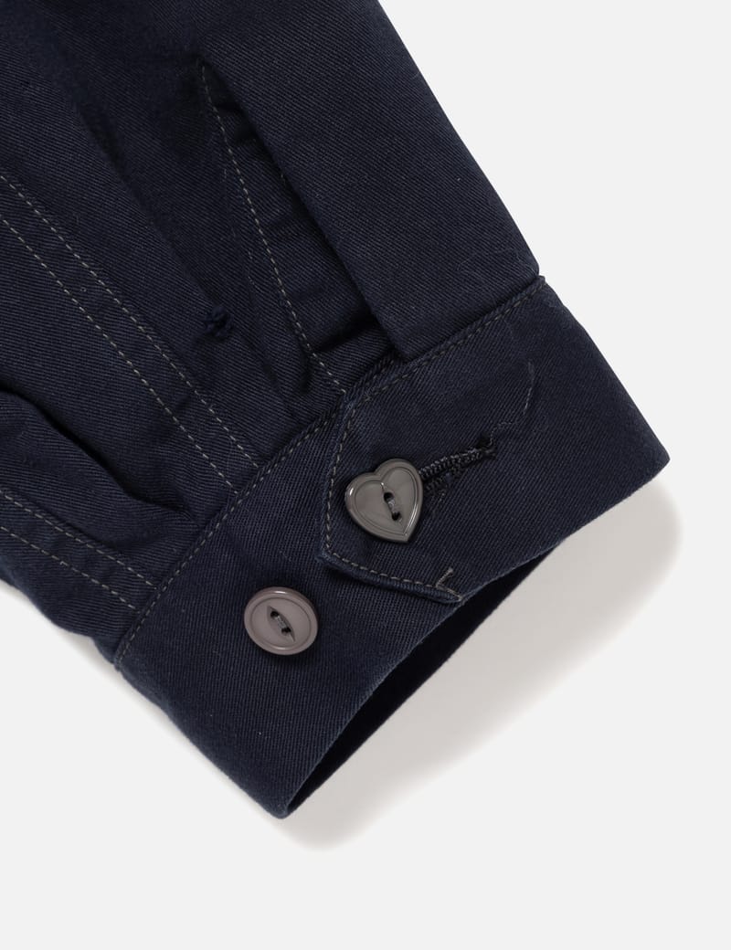 Human Made Work Jacket - Premium navy cotton twill jacket with a