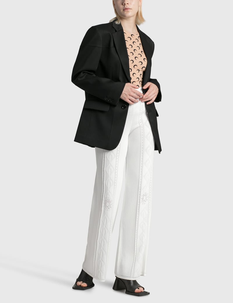 Marine Serre - Lunar-Pointelle Pants | HBX - Globally