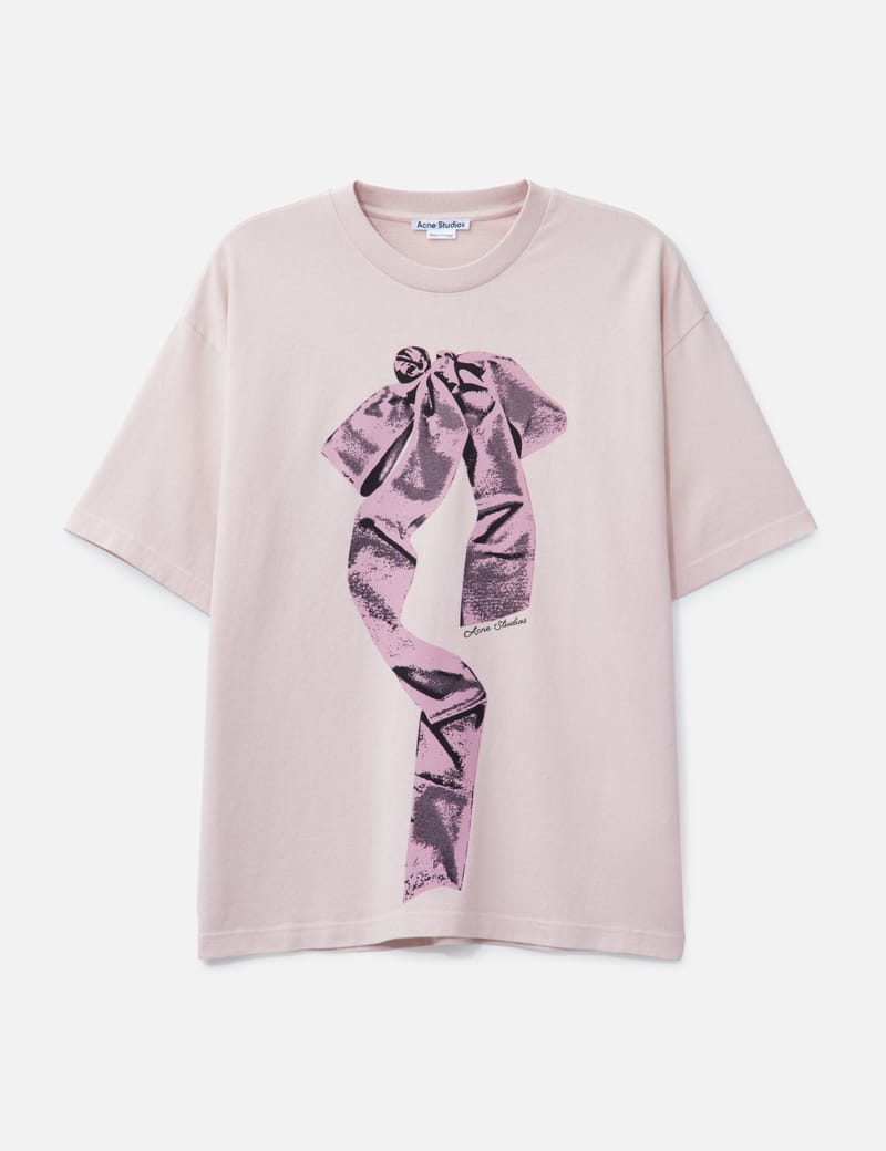 【Acne Studios】Tシャツ FACE レインボー acne studios アクネ フェイスロゴ プリント tシャツ イエロー