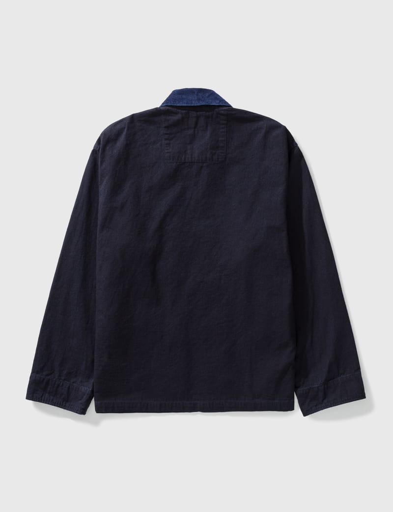 BLUE BLUE JAPAN インディゴ マツリクロス ジップアップ サイズ3 BLUE BLUE JAPAN - インディゴ マツリ クロス ジップアップ | HBX