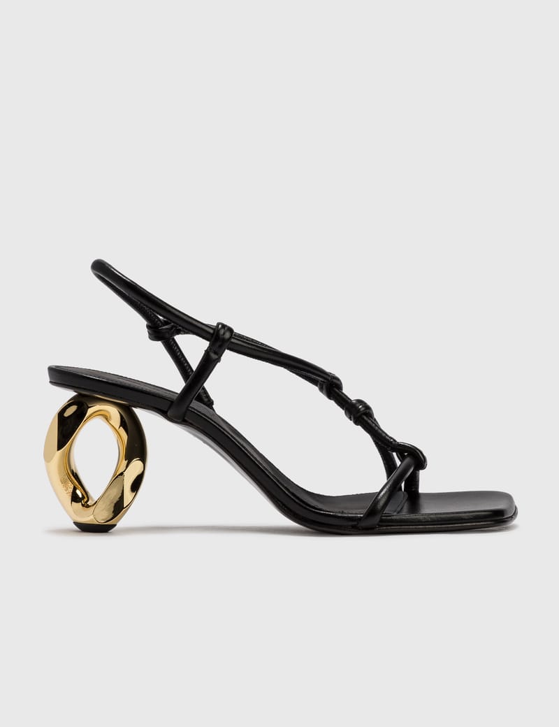 極美品　JW Anderson チェーン　ミュール JW ANDERSON Chain-Embellished Leather Mules | endource