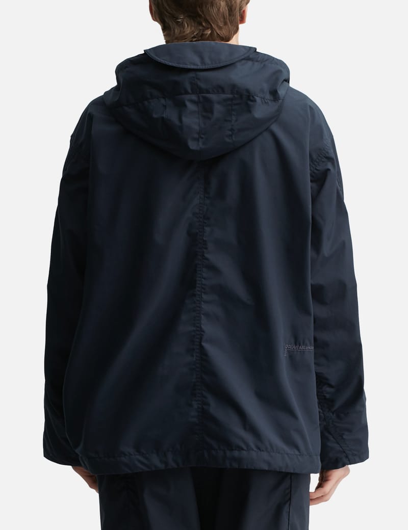 Nanamica Hooded Deck Jacket - Oversized water-repellent jacket in