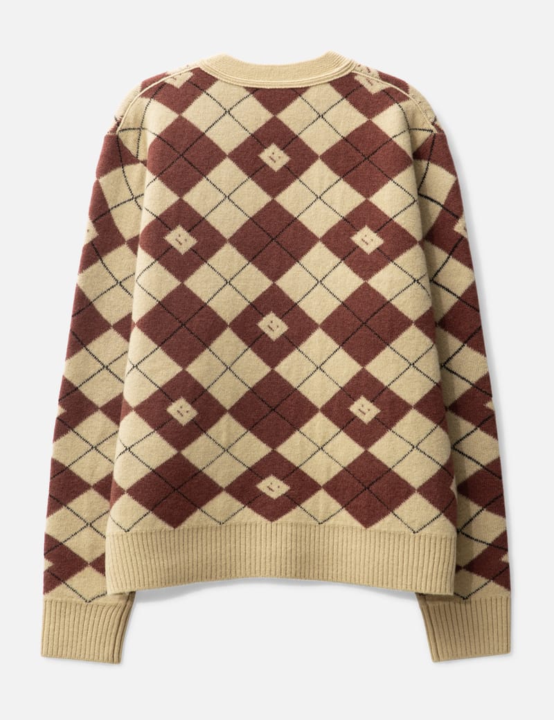 ACNE - ACNE STUDIOS Argyle Wool Sweater ニット ACNE STUDIOS Argyle Sweater | endource