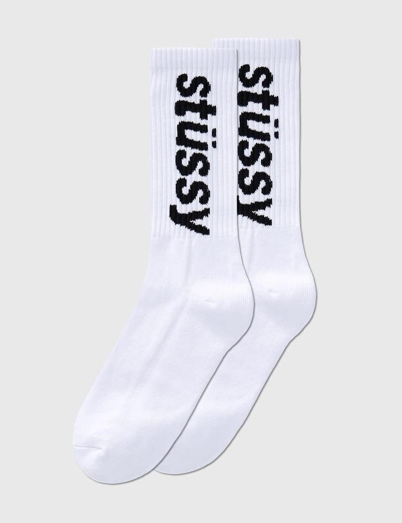 Stüssy - Helvetica Jacquard Crew Socks | HBX - HYPEBEAST 為您搜羅