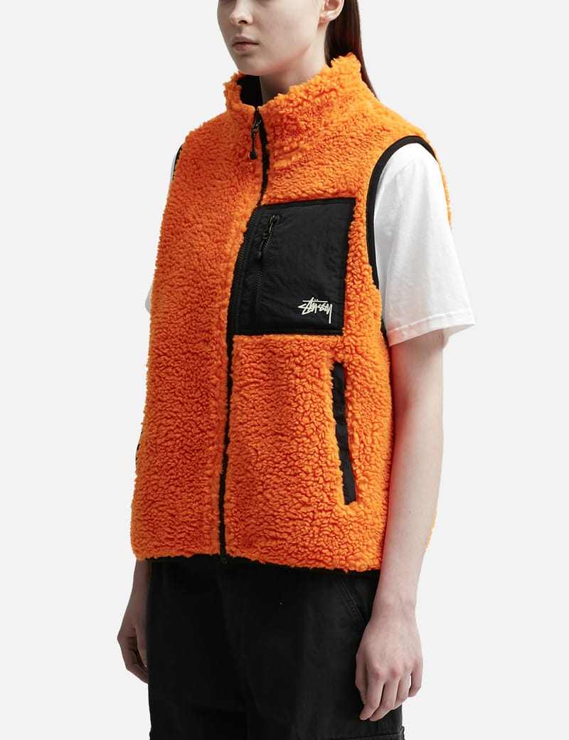 Stüssy - Sherpa Reversible Vest | HBX - Globally Curated Fashion