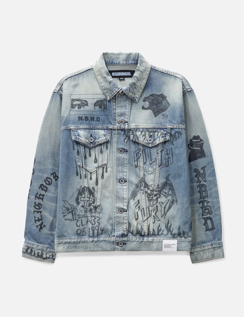 NEIGHBORHOOD - Fade Denim Type-3 Jacket | HBX - Globally Curated