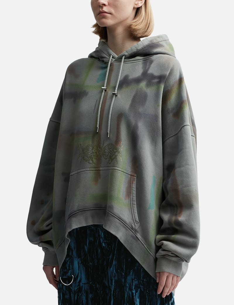 Collina Strada - Rhinestone Round Hem Hoodie | HBX - Globally 