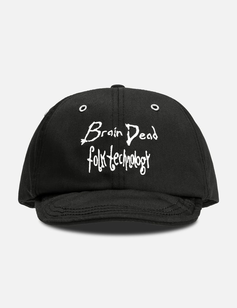 Brain Dead Folk Technology Hat - A 6-panel cap featuring a