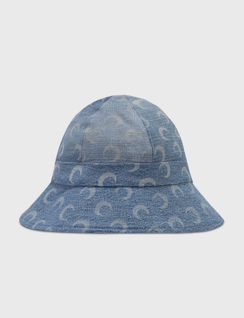 Marine Serre - Moon Denim Bell Hat | HBX - Globally Curated