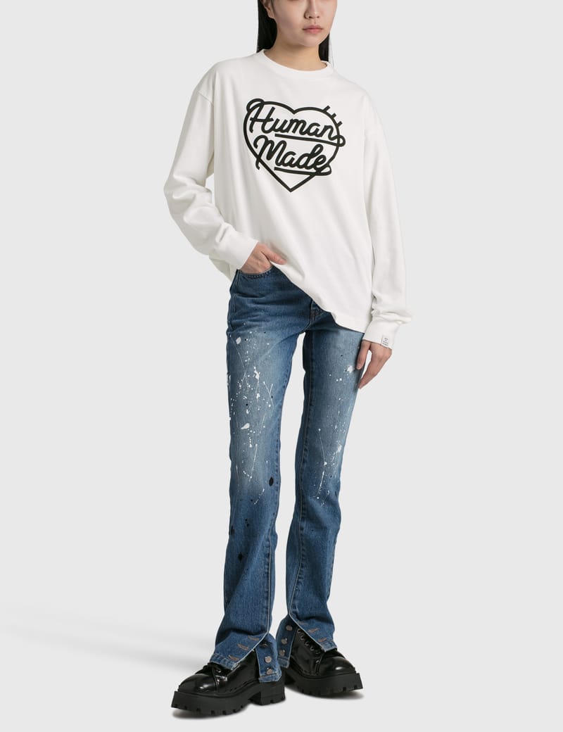 Human Made - Long Sleeve Heart T-shirt | HBX - Globally
