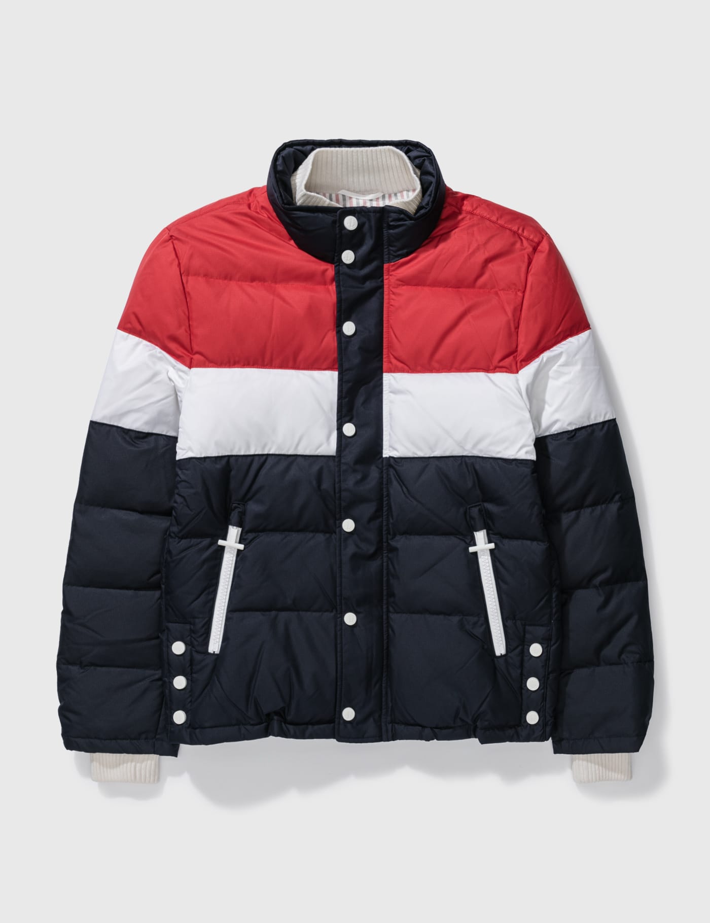 Thom Browne - THOM BROWNE 3 COLOR TONE ZIPUP DOWN JACKET | HBX - Globally  Curated Fashion and Lifestyle by Hypebeast