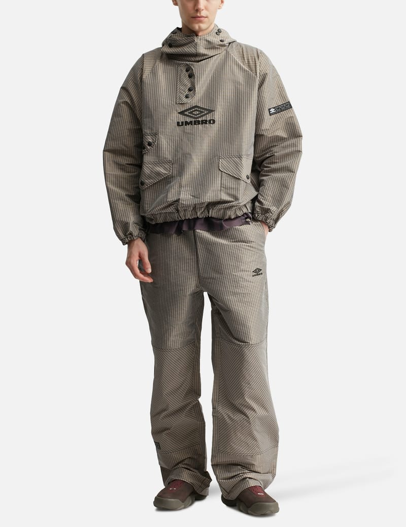 Umbro Umbro x Slam Jam Smock Check Anorak - Beige/Black check