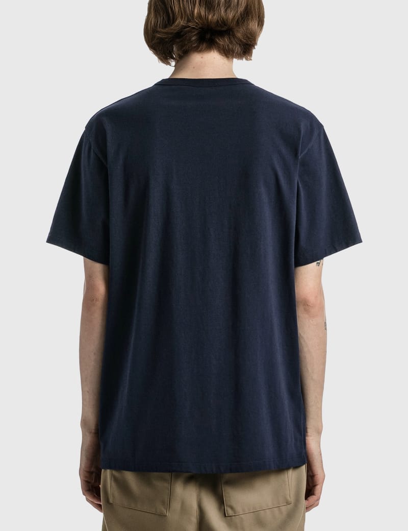 Tシャツ Navy Fox patch Pocket ☆ MAISON KITSUNE NAVY FOX PATCH CLASSIC TEE-SHIRT | Maison Kitsuné
