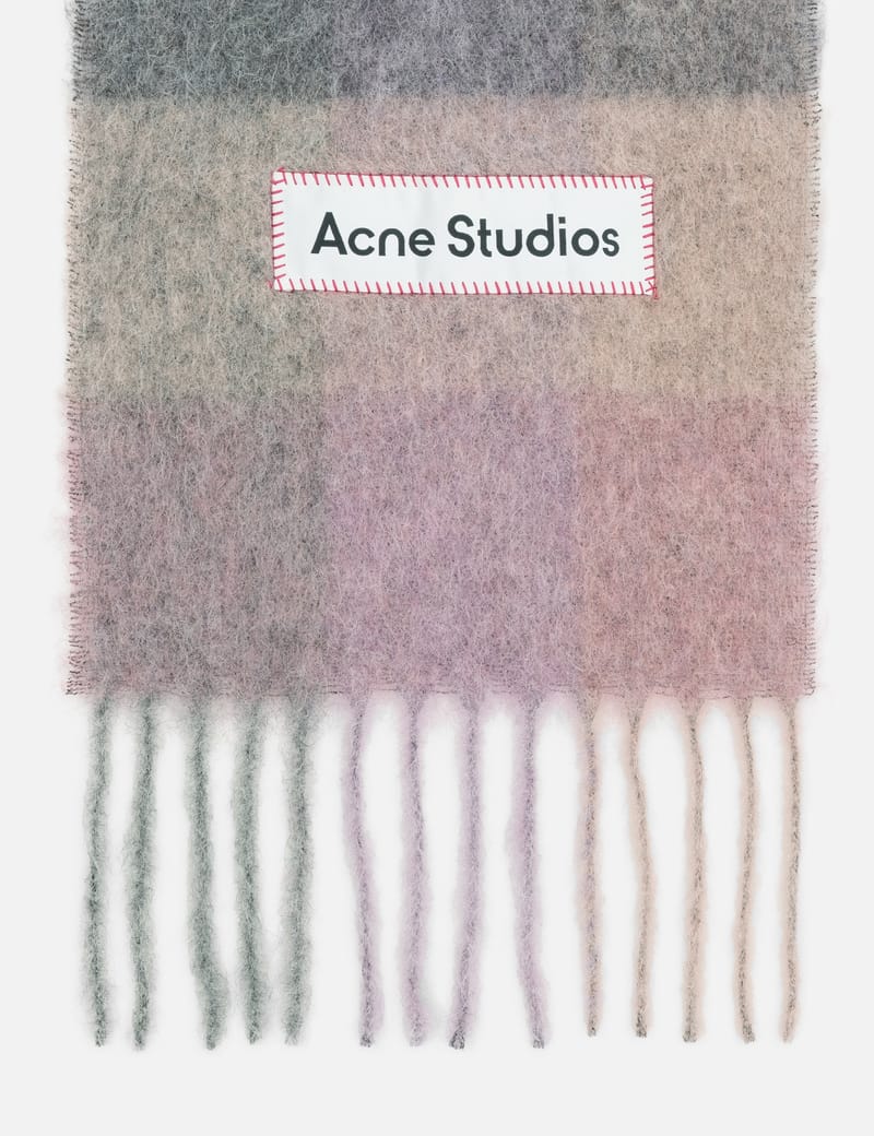 Acne Studios - Mohair Checked Scarf | HBX - Globally Curated