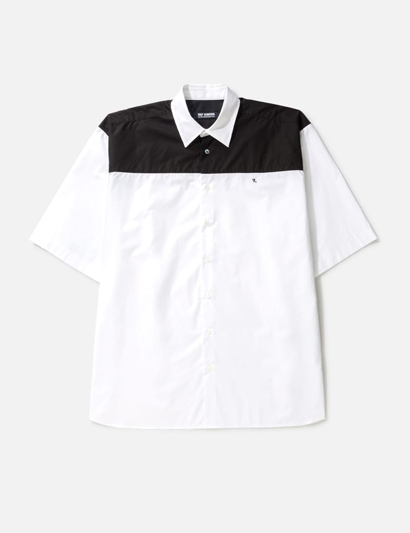 Raf Simons - AMERICANO BICOLOR SHIRT WITH EMBROIDERY | HBX