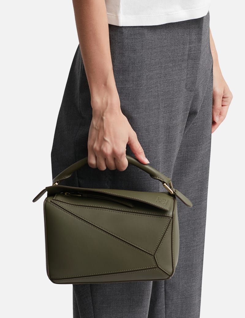 Loewe puzzle khaki green sale