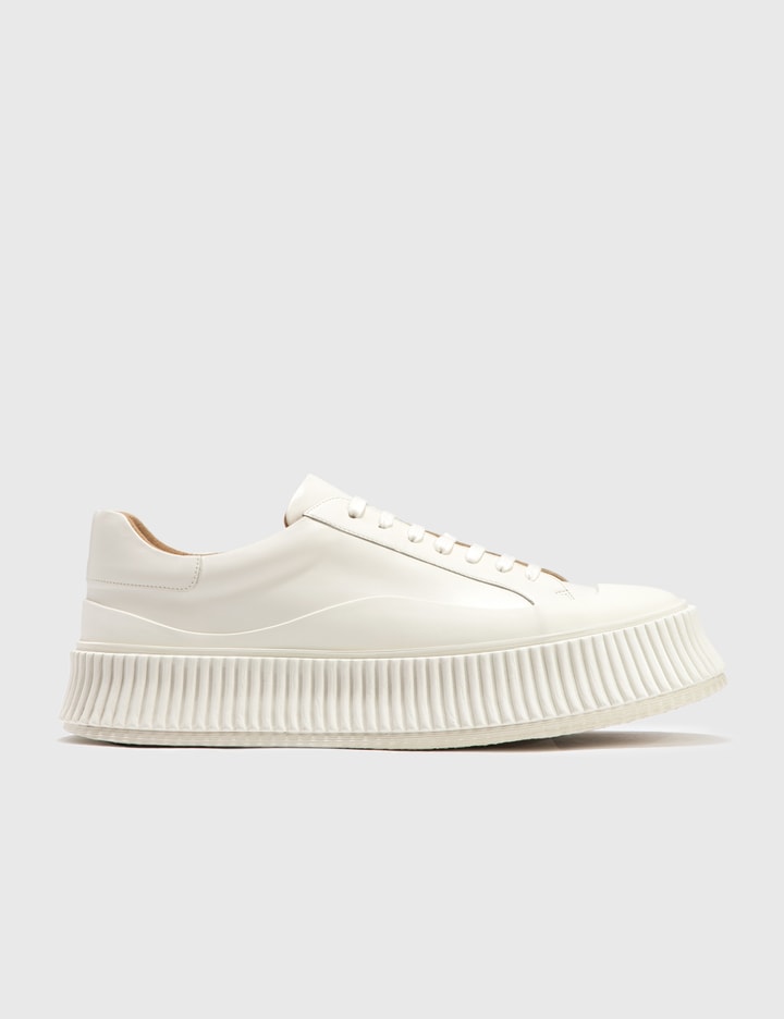 Jil Sander - Padded Low-top Leather Sneaker | HBX - Globally Curated ...