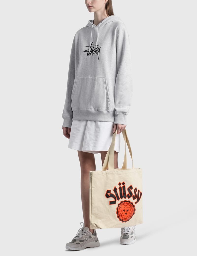 【STUSSY】☆お洒落☆STUSSY BASIC APPLIQUE HOODIE STUSSY STOCK LOGO APPLIQUE HOODIE - BLACK | eBay