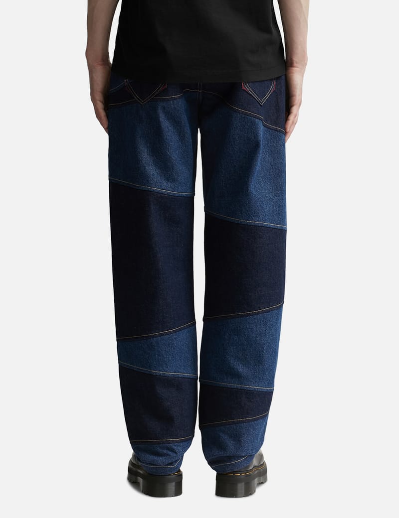 Kenzo - Kenzo Dazzle Stripe Loose Jeans | HBX - Globally Kenzo - Kenzo Dazzle Stripe Loose Jeans | HBX - Globally