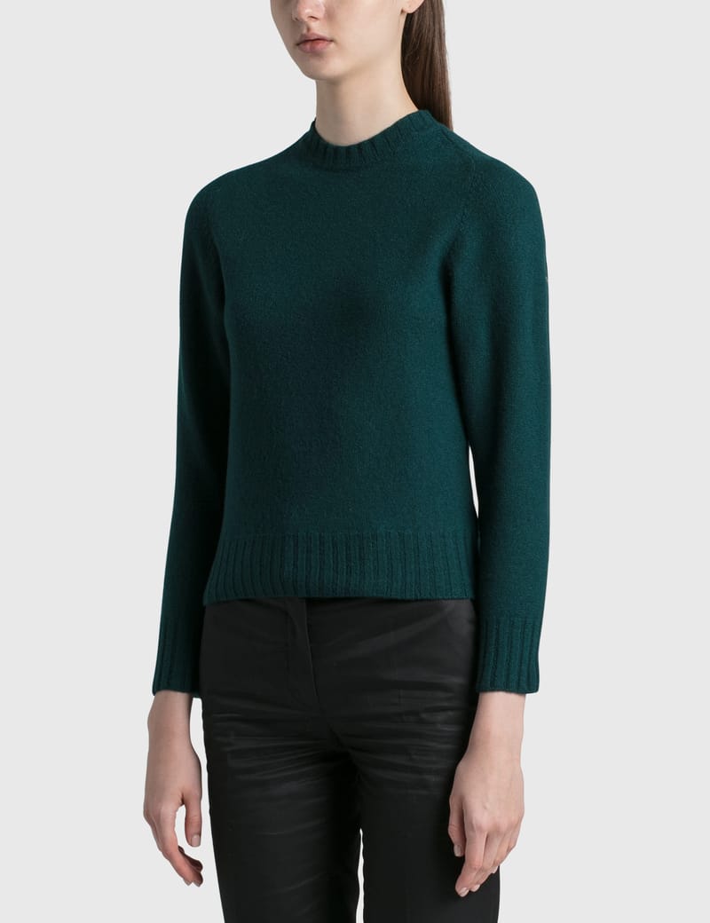 【関税込み】Jil Sander カーキ リブ セーター レディース】LS JUMPER | JIL SANDER(ジルサンダー) / トップス