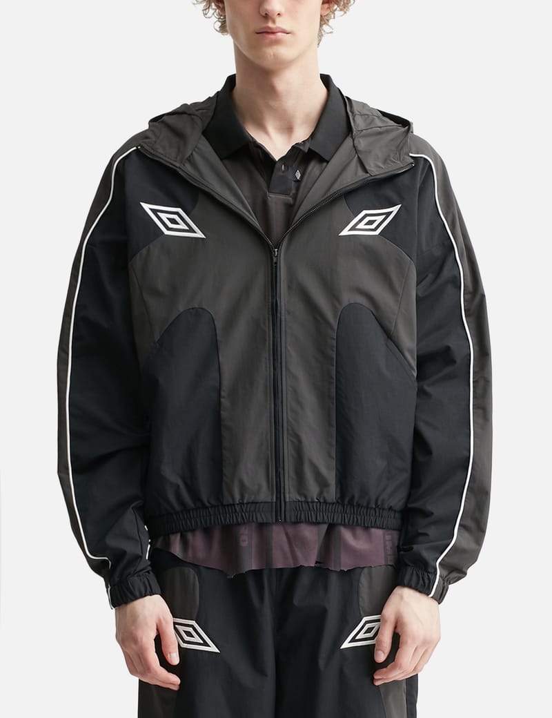 Umbro - Slam Jam X Umbro Masked Hood Plaid Shirt | HBX