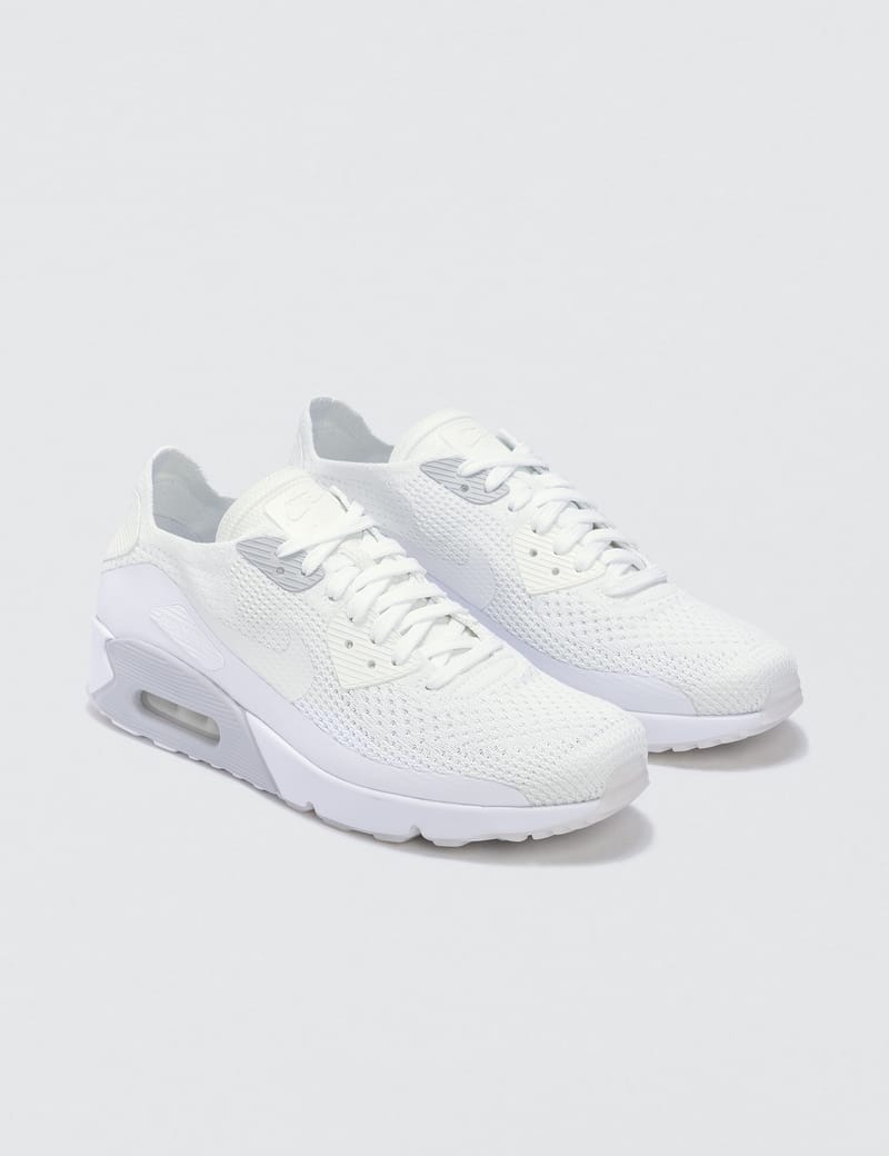 Nike air max 90 ultra 2.0 flyknit hotsell white mens