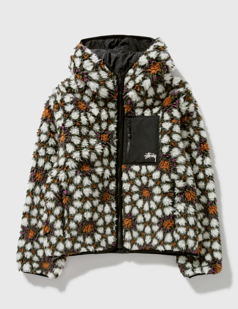 Stüssy - Pattern Sherpa Reversible Jacket | HBX - Globally Curated