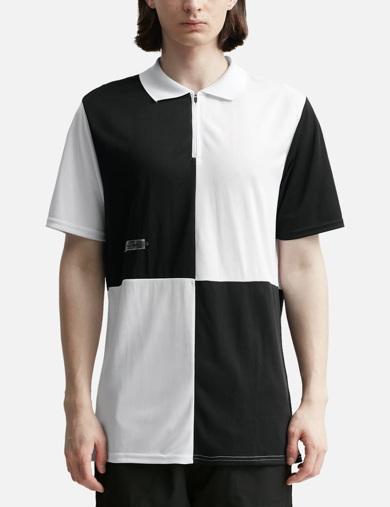 Patchwork polo hot sale shirt