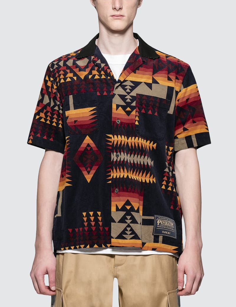 Sacai - Pendleton Print Shirt | HBX - Globally Curated Fashion and