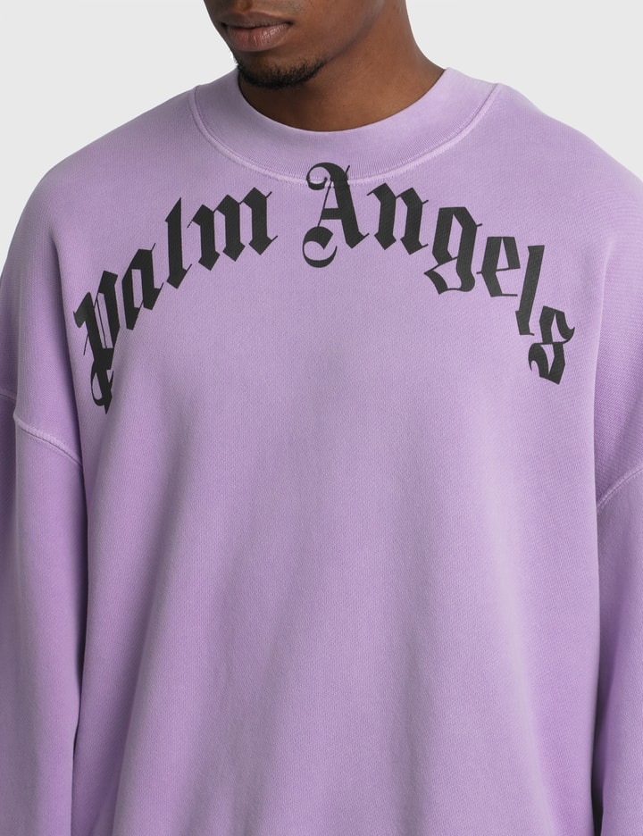 Palm Angels - Curved Logo Sweatshirt | HBX - Globally Curated Fashion ...