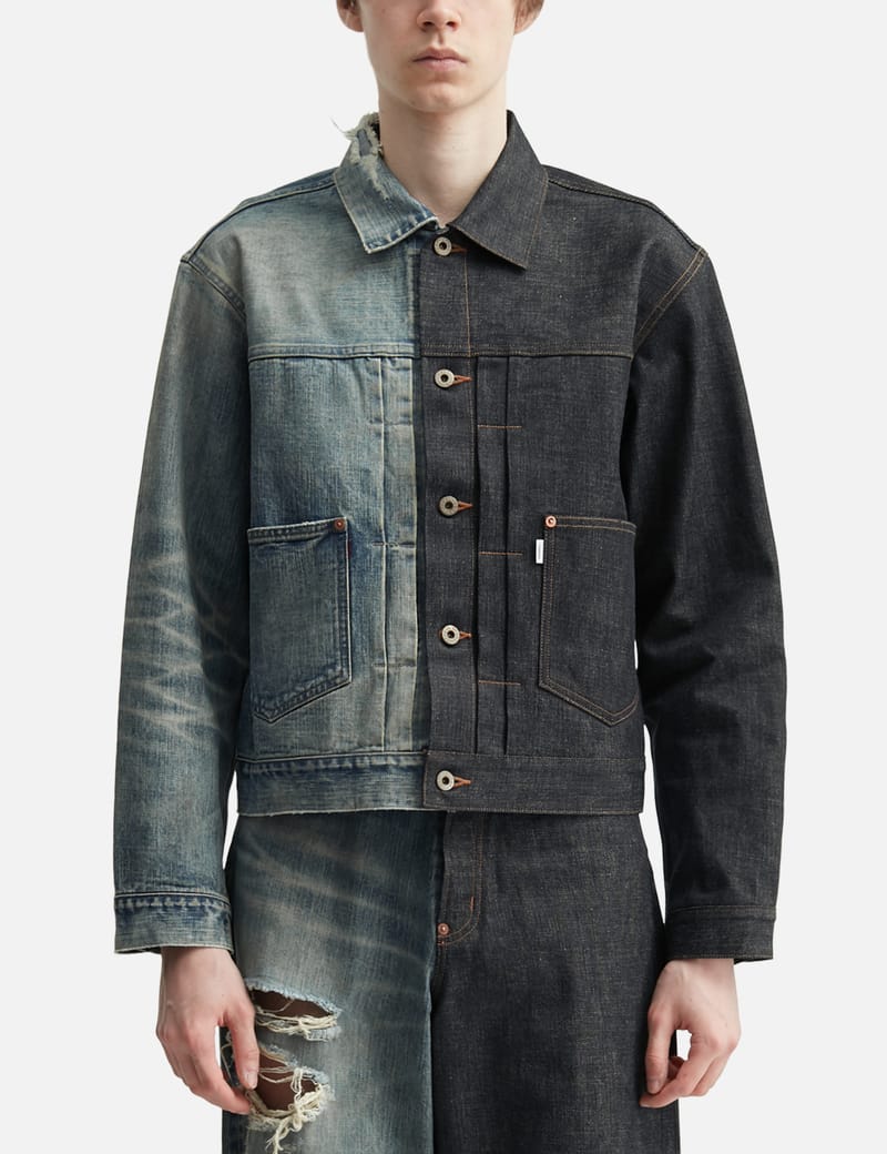 SUGARHILL Twisted Heather Denim Jacket - マーブル風の重ね糸が