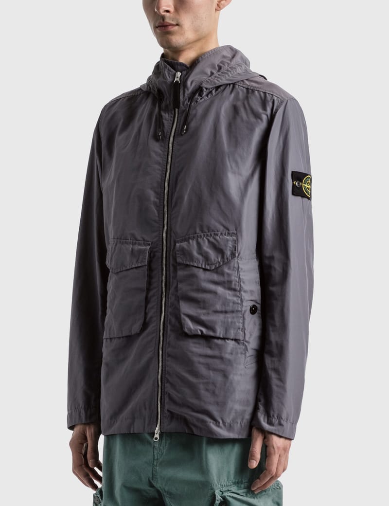 Stone island micro reps best sale hooded jacket