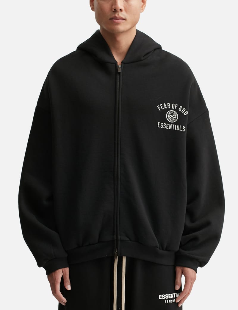 Fear of God Essentials - HEAVY FLEECE FULLZIP HOODIE | HBX