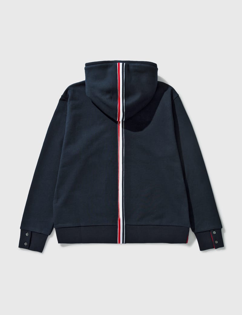 トム ブラウン - ジップフーディー ウィズ バックストライプ | HBX