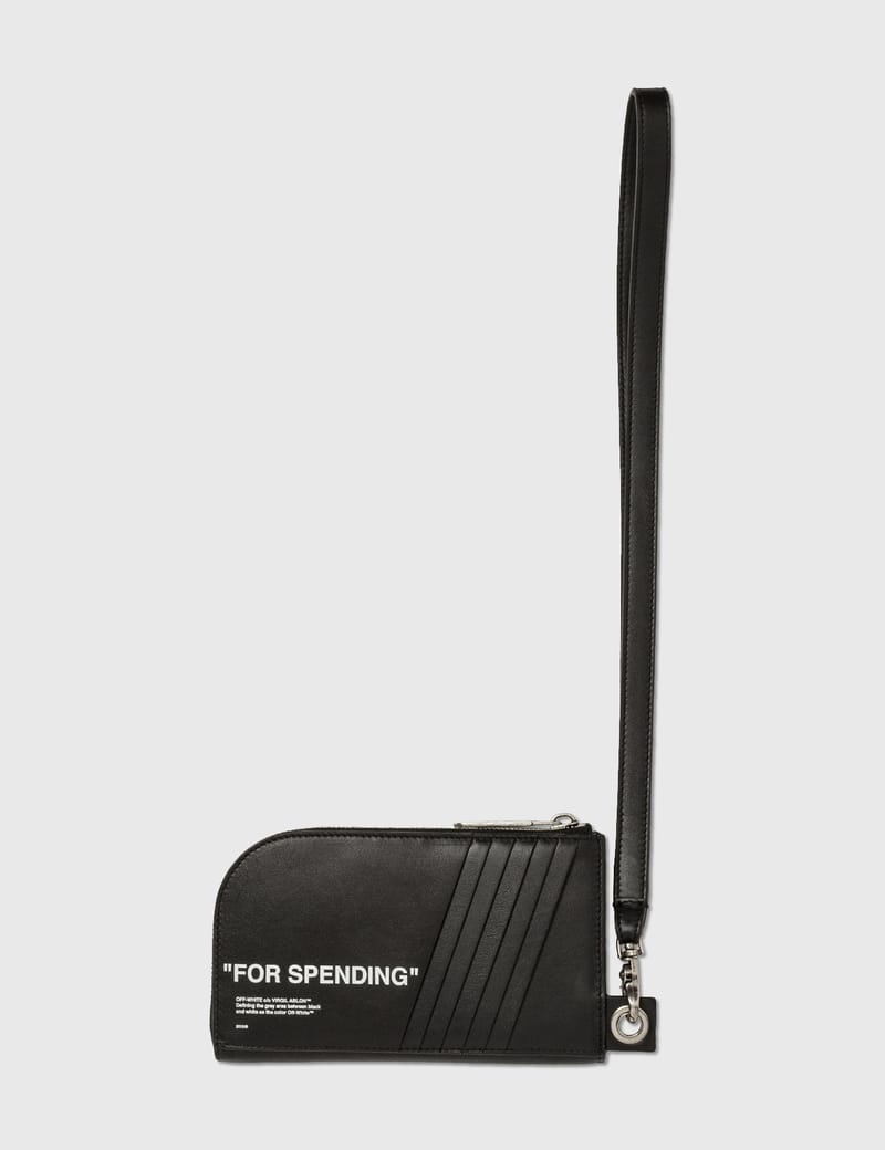 OFF-WHITE オフホワイト カーフスキンネックポーチ 財布 OFF-WHITE オフホワイト カーフスキンネックポーチ 財布 - メルカリ