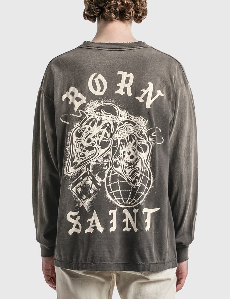 Saint Michael - Saint Michael x Born X Raised Born Long Sleeve T