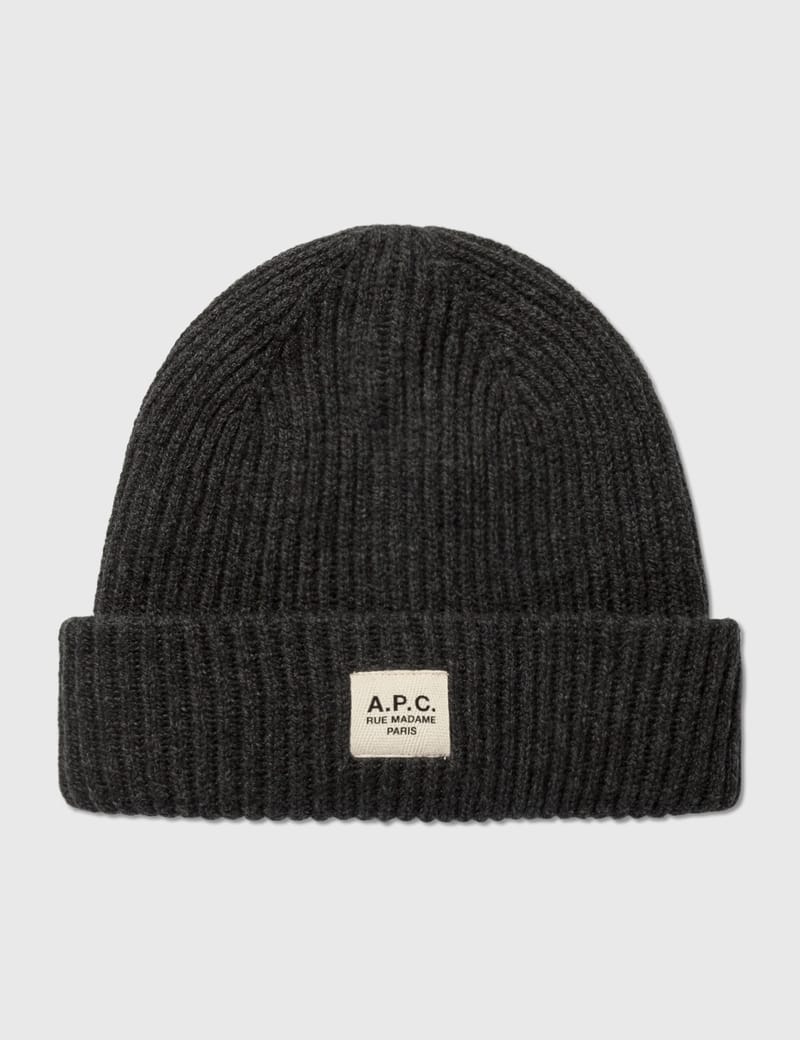A.P.C. グレー ニット帽 アーペーセー - ジェームス ニット キャップ | HBX