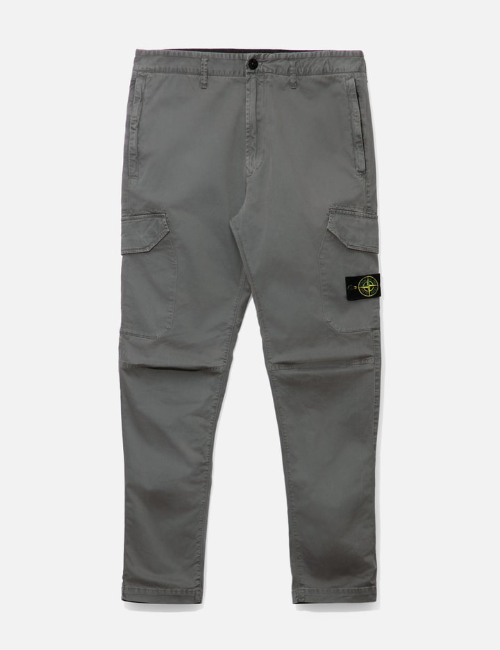 Stone Island Blue Cotton Cargo Pants