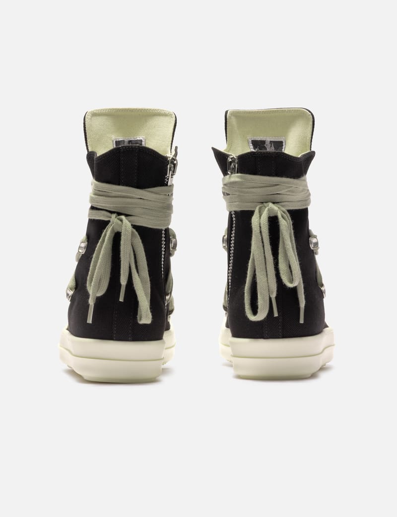 Rick Owens Drkshdw Megalace® Sneaks - Overdyed denim high-tops