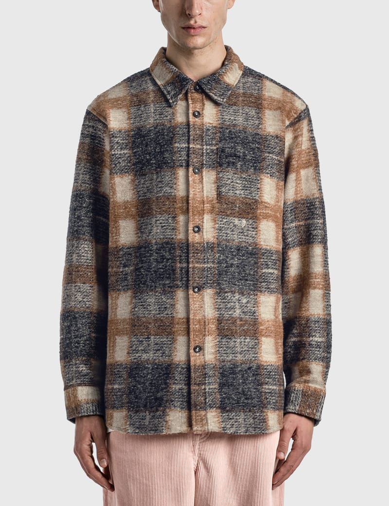 Stüssy - Plaid Knit Shirt | HBX - Globally Curated Fashion and