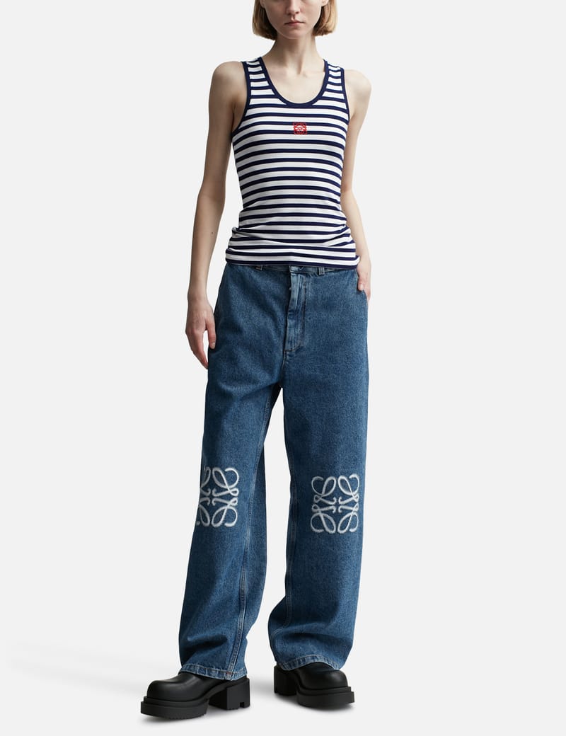 トップス loewe 24ss anagram tanktop Anagram tank top in stretch viscose Brown - LOEWE International
