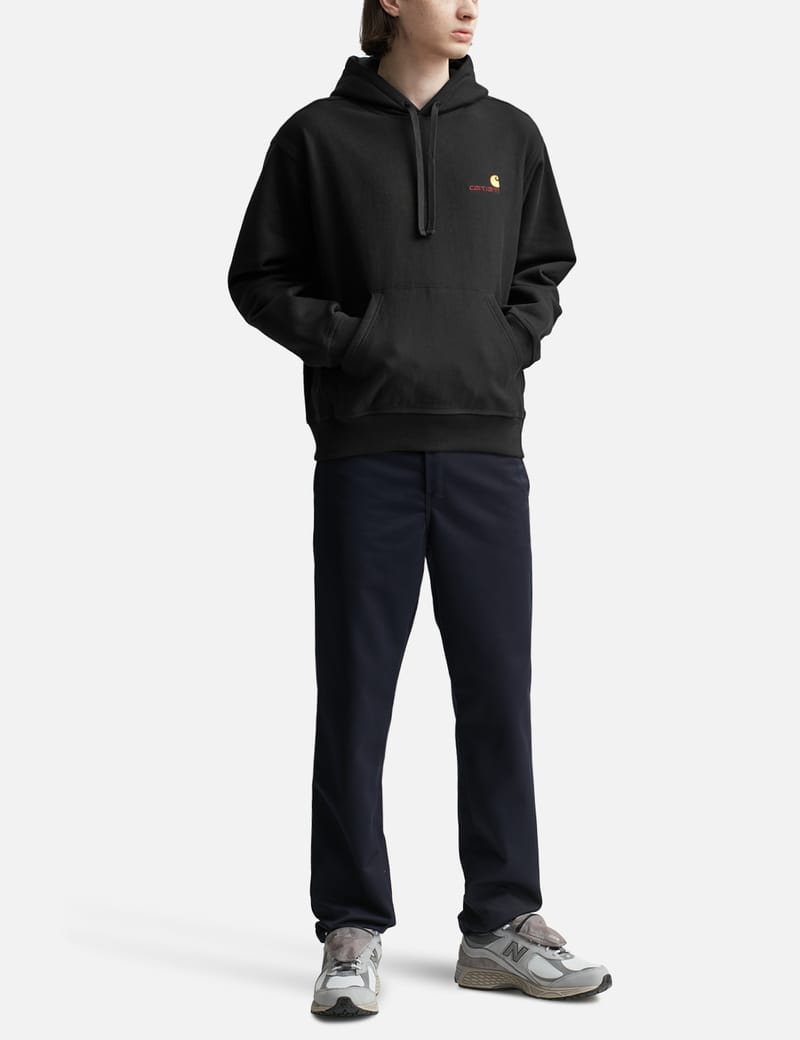 パーカー・フーディ American script cotton blend sweatshirt with embroidered log Carhartt WIP Hooded American Script Sweatshirt | Natural