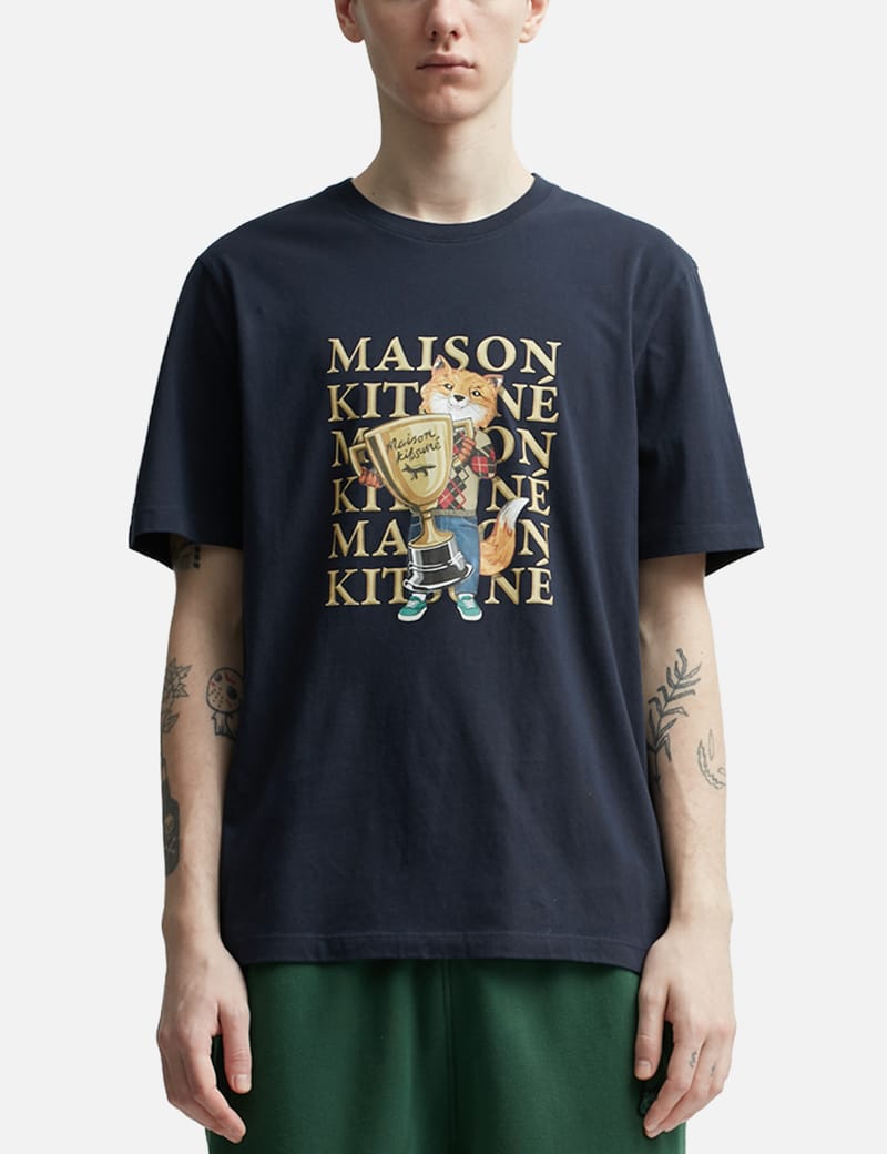 Maison Kitsuné - Fox Champion Regular T-shirt | HBX - Globally