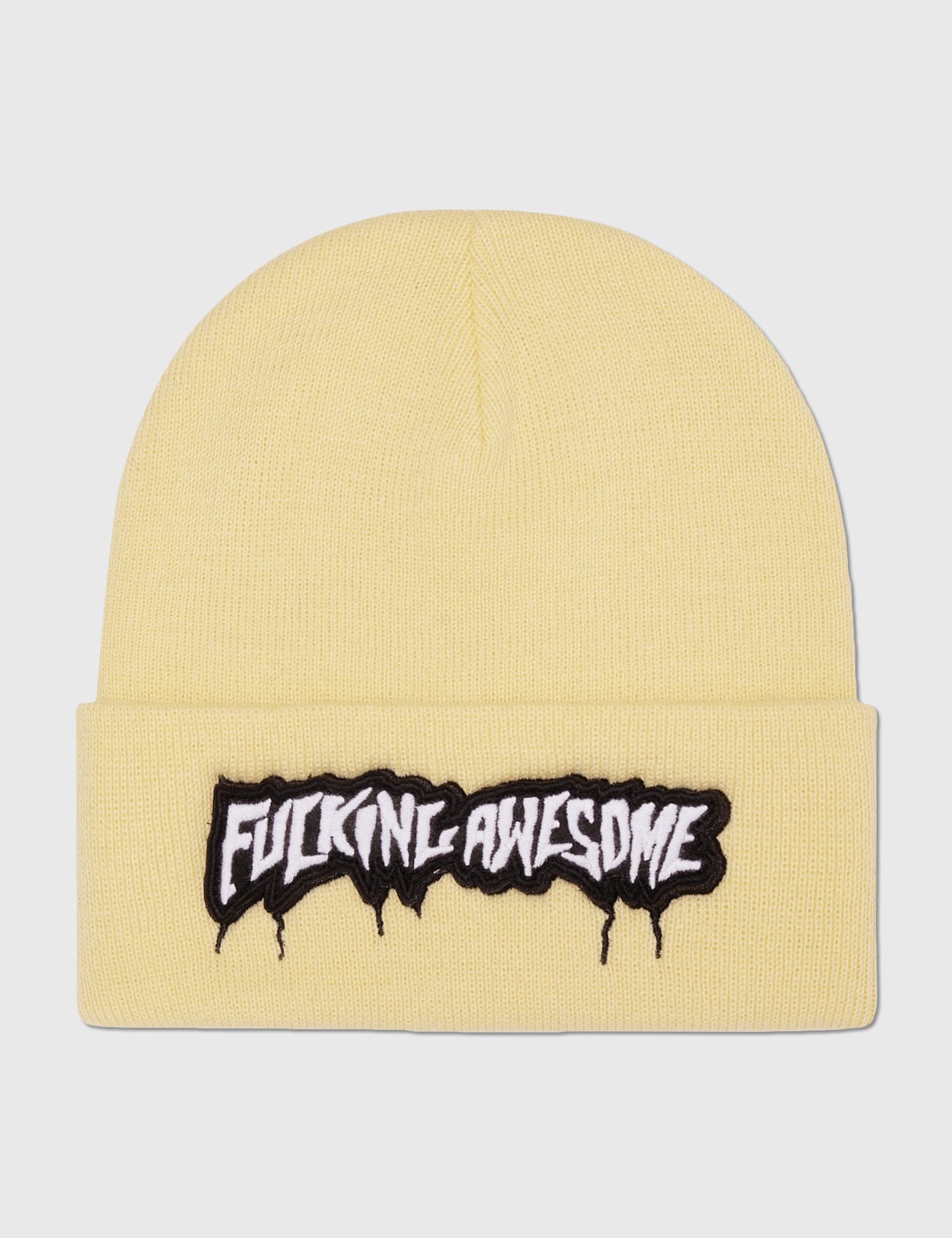 Fucking Awesome - Velcro Stamp Cuff Beanie | HBX - Globally 