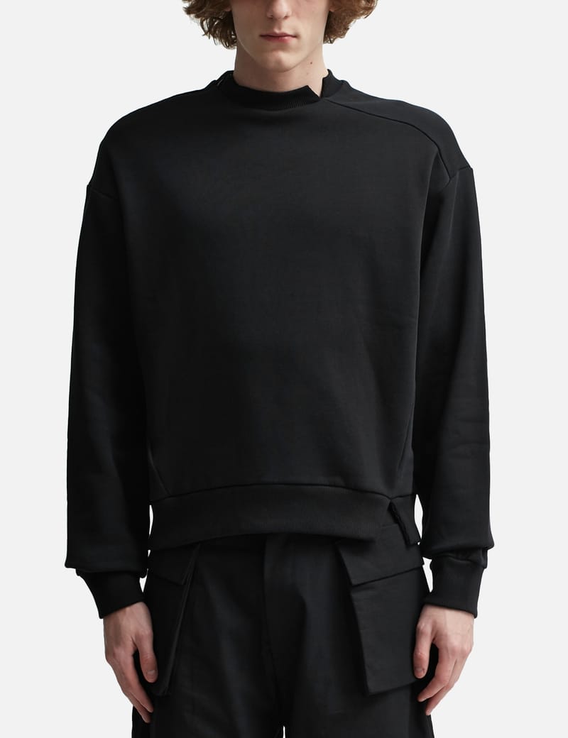 Spencer Badu - Side Zip Crewneck Sweatshirt | HBX - Globally