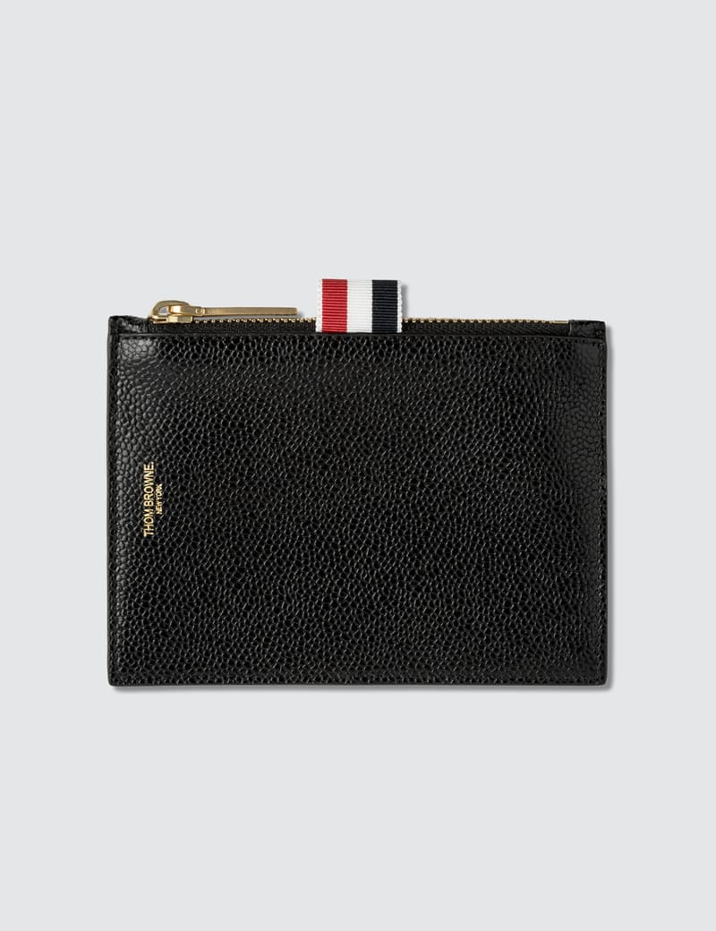 Thom Browne - Small Coin Purse (14.5 Cm) In Pebble Grain | HBX