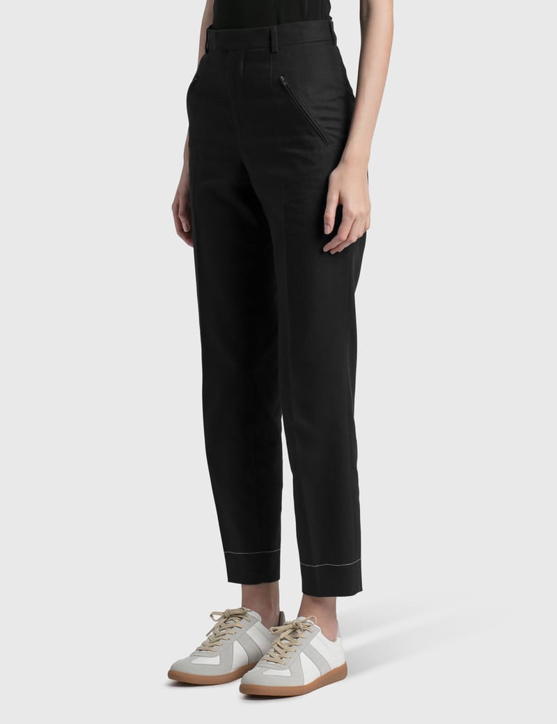 Maison Margiela - Minimal Wool Trousers | HBX