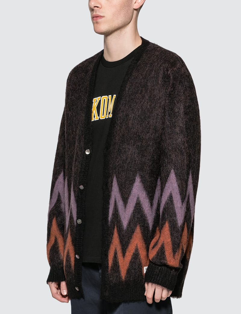 Wacko Maria - Zigzag Mohair Cardigan | HBX - Globally Curated