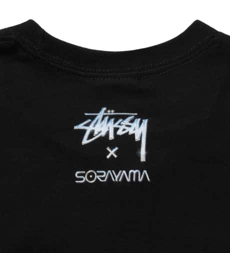 Stüssy - Black Sorayama Space Robot T-Shirt | HBX
